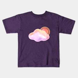 Sun Behind Cloud Kids T-Shirt